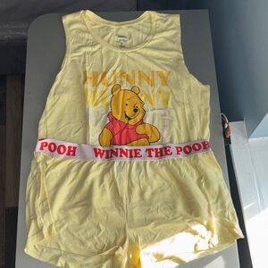 Disney Yellow Winnie the Pooh Pajama Set